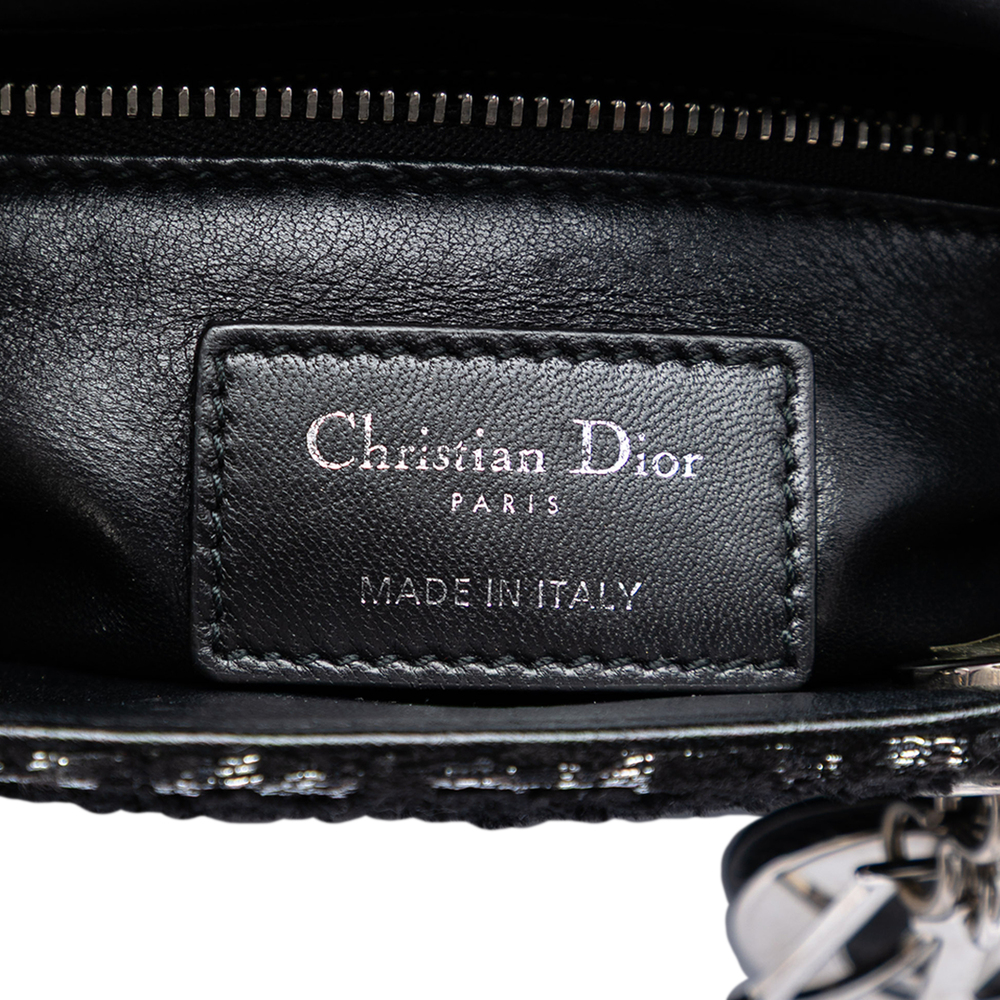Pre-Loved Dior Mini Fabric Lame Lady Dior - Picture 5 of 7
